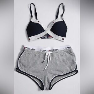 Rare Sexy Tommy Hilfiger 2pc Gray Tumblr Set